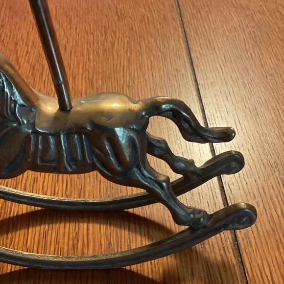 Rocking Horse Candle Holder Brass - Picture 7 of 9